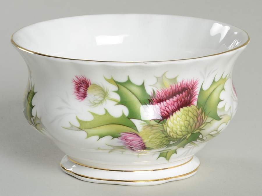 Highland Thistle Open Sugar Bowl by Royal Albert-1