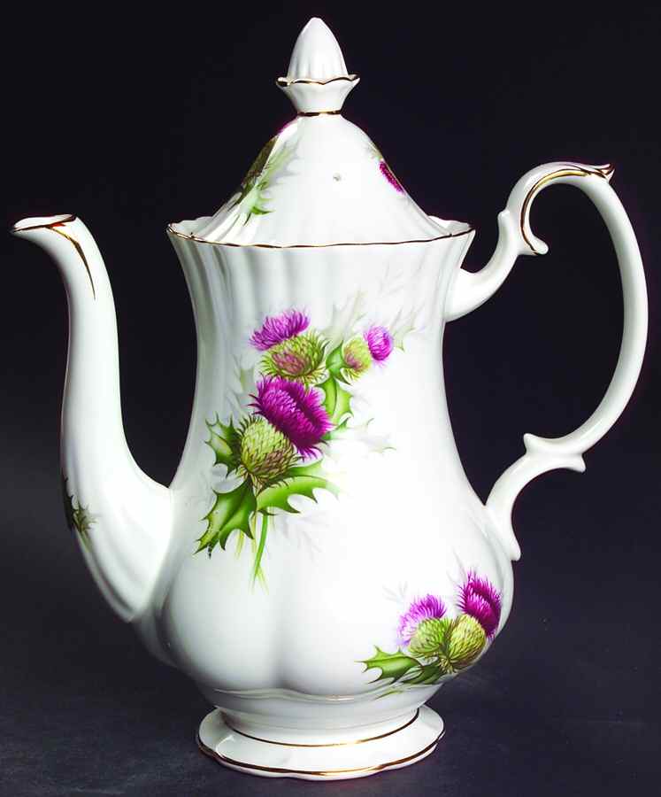 Highland Thistle Coffee Pot & Lid by Royal Albert-1