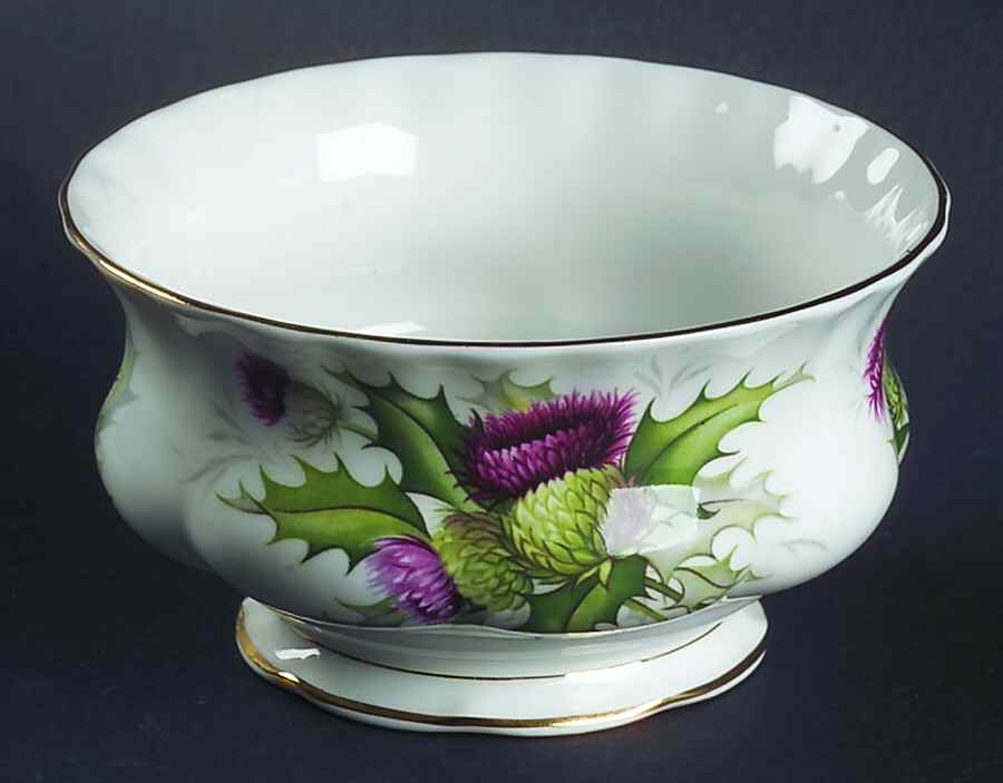 Highland Thistle Open Sugar Bowl by Royal Albert-1