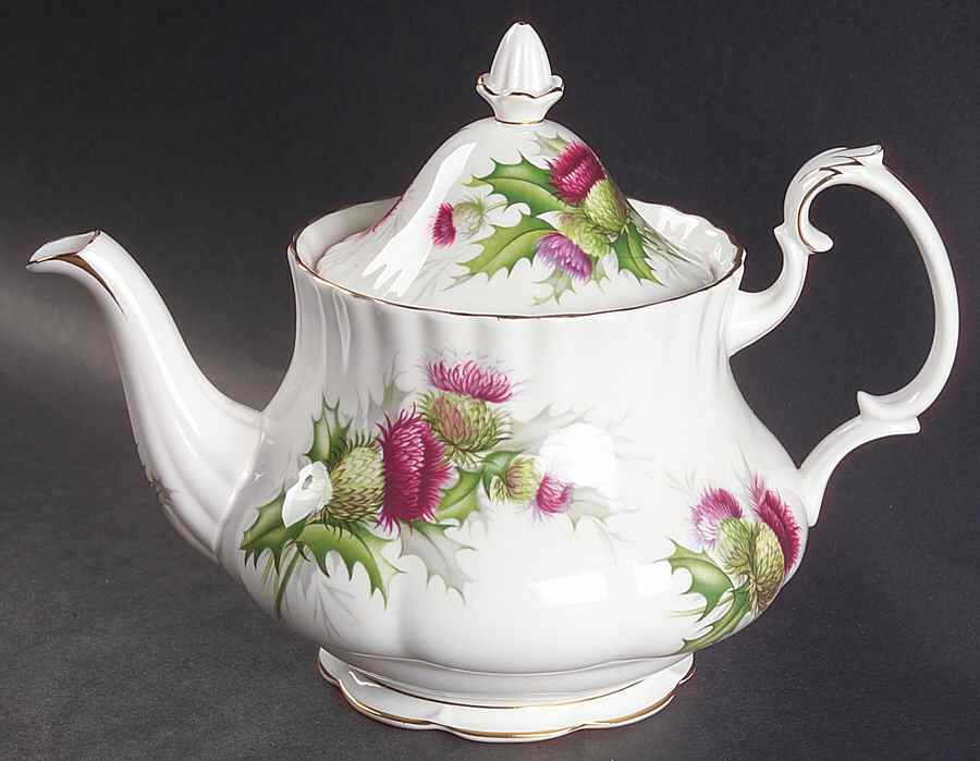 Highland Thistle Small Teapot & Lid by Royal Albert-1