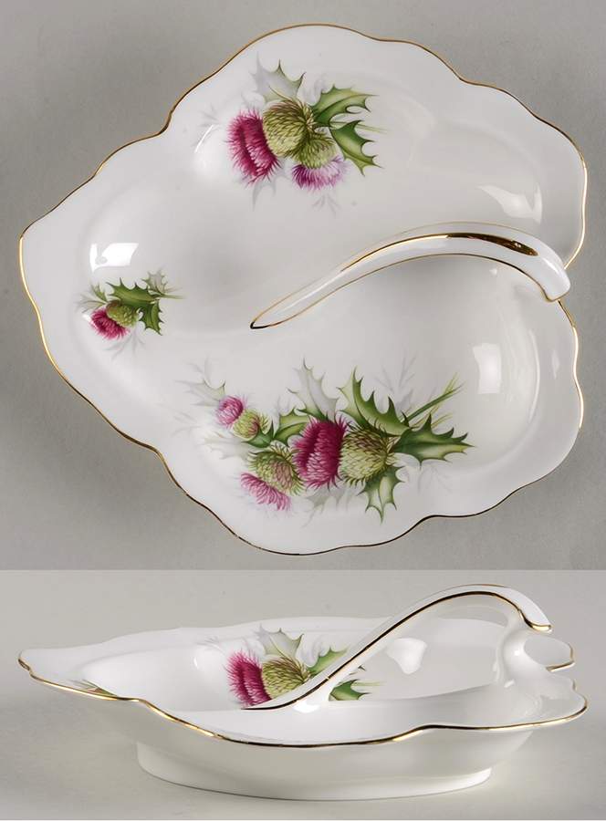 Highland Thistle 2-Part Relish by Royal Albert-1