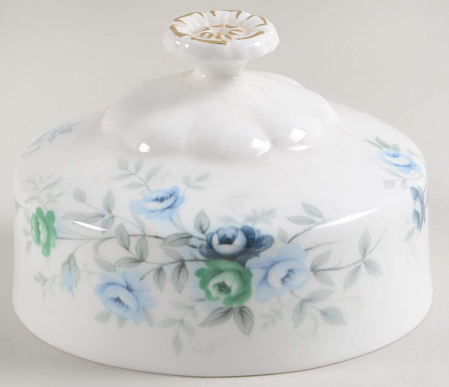 Inspiration Blue Lid for Round Butter by Royal Albert-1