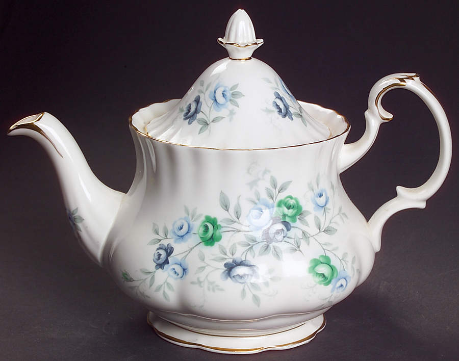 Inspiration Blue Mini Teapot & Lid by Royal Albert-1