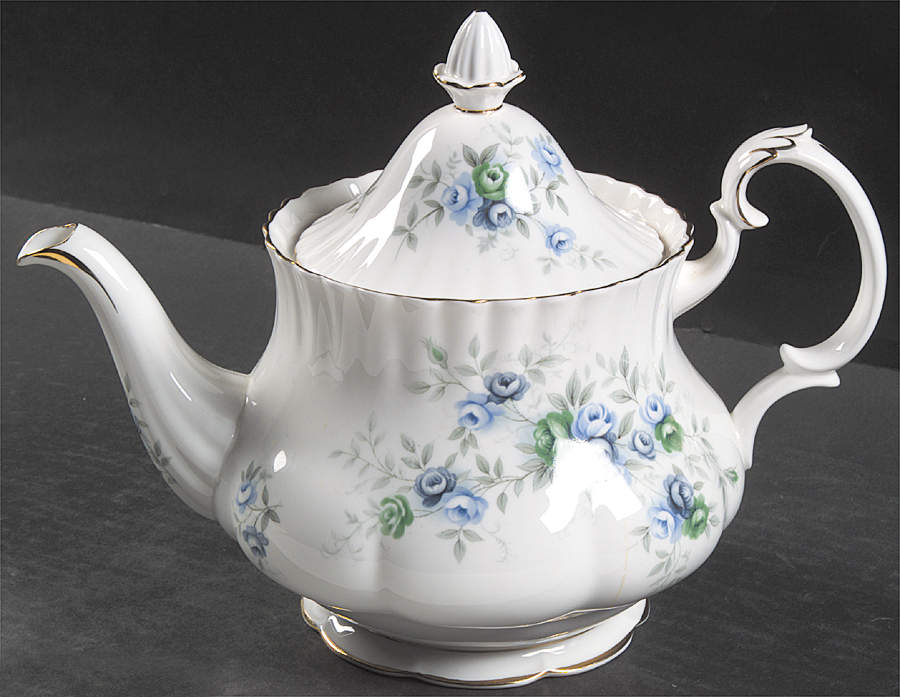 Inspiration Blue Teapot & Lid by Royal Albert-1