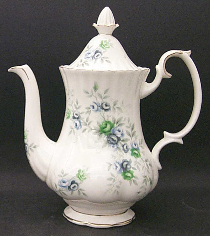 Inspiration Blue Small Coffee Pot & Lid by Royal Albert-1