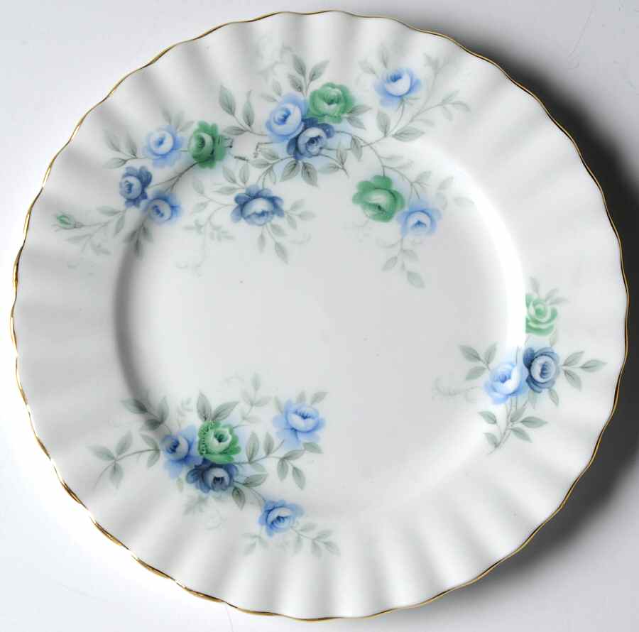Inspiration Blue Bread & Butter Plate by Royal Albert-1