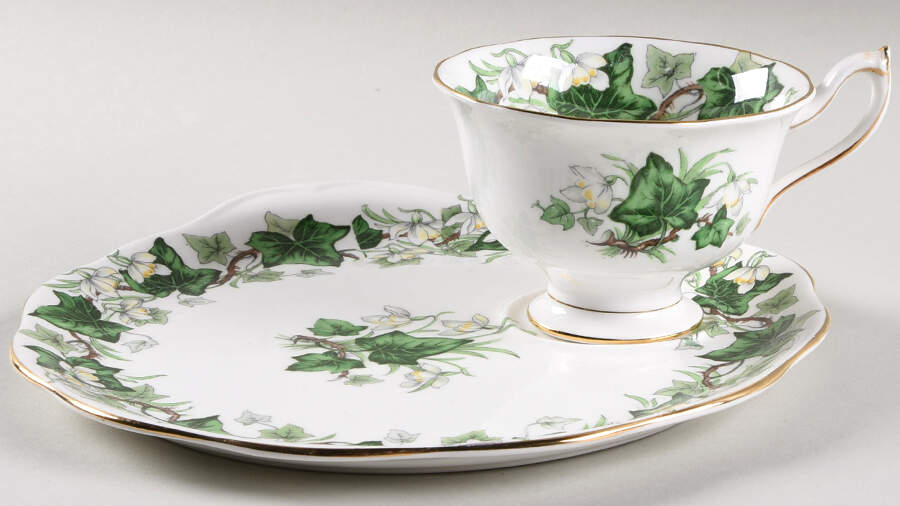 Ivy Lea Snack Plate & Cup Set by Royal Albert-1
