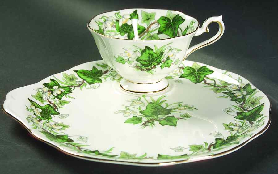 Ivy Lea Snack Plate & Cup Set by Royal Albert-1