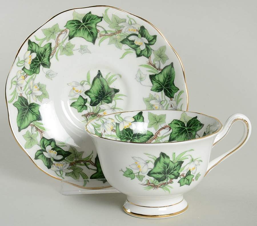 Ivy Lea Footed Cup & Saucer Set by Royal Albert-1