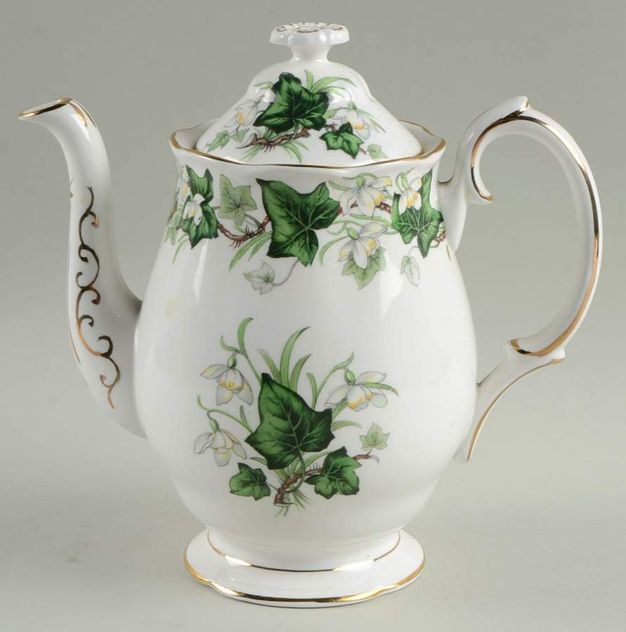 Ivy Lea Small Coffee Pot & Lid by Royal Albert-1