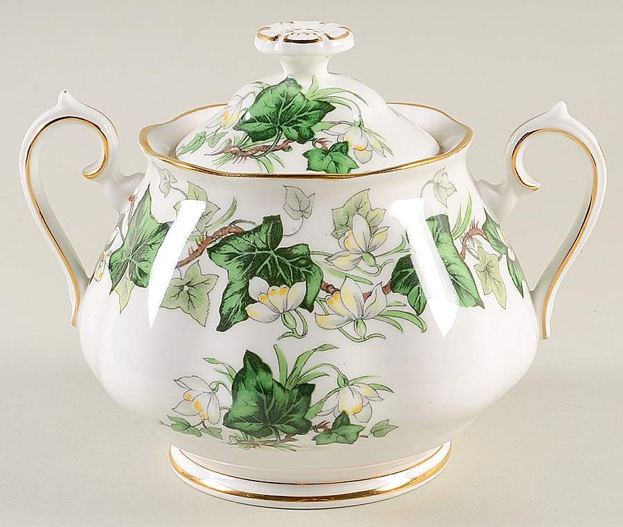 Ivy Lea Sugar Bowl & Lid by Royal Albert-1