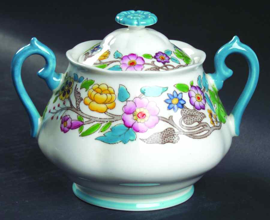 Jacobean Sugar Bowl & Lid by Royal Albert-1