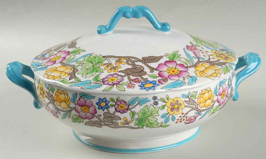 Jacobean Round Covered Vegetable by Royal Albert-1