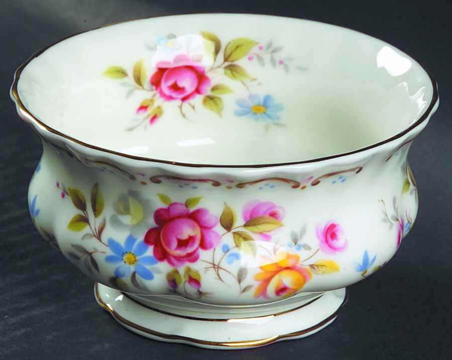 Jubilee Rose Open Sugar Bowl by Royal Albert-1