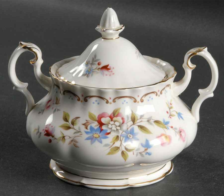 Jubilee Rose Sugar Bowl & Lid by Royal Albert-1