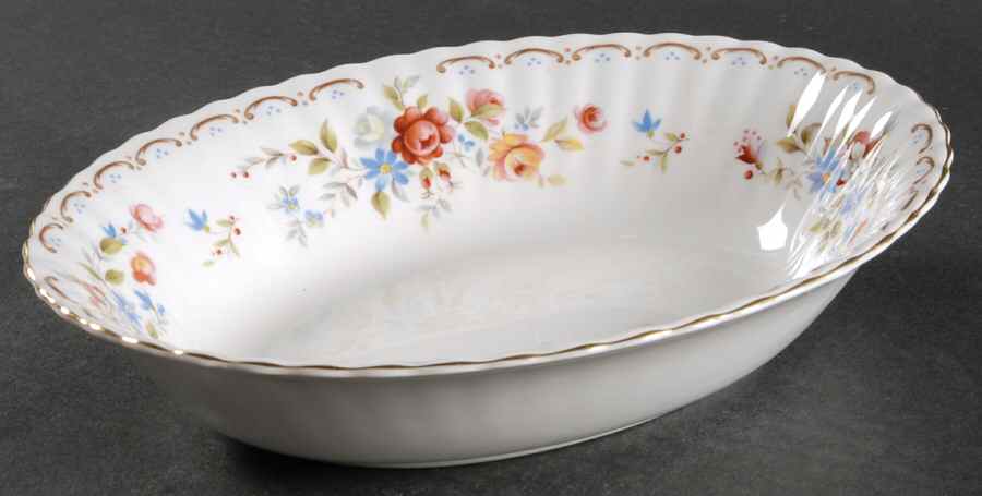 Jubilee Rose 9" Oval Vegetable Bowl by Royal Albert-1