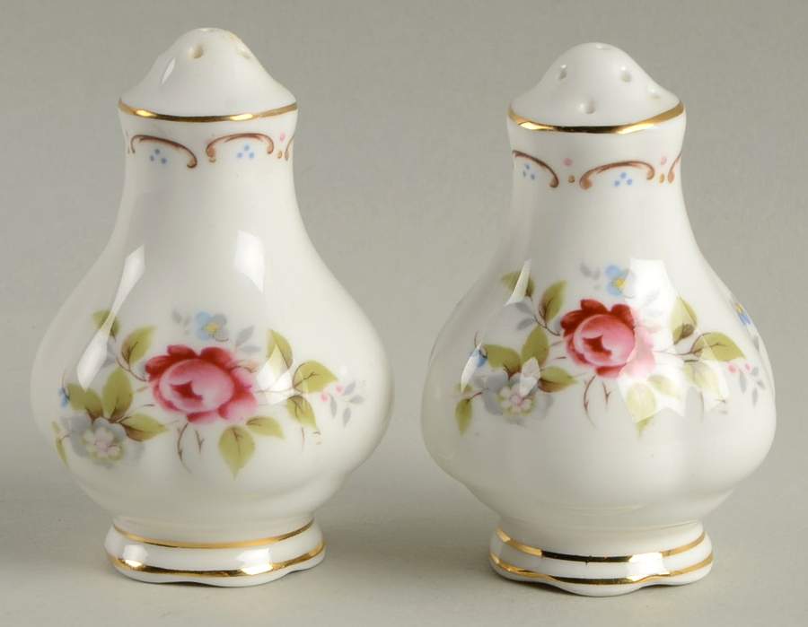 Jubilee Rose Salt & Pepper Set by Royal Albert-1