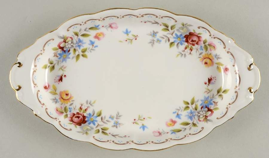 Jubilee Rose Tray for Mini Creamer & Open Sugar by Royal Albert-1