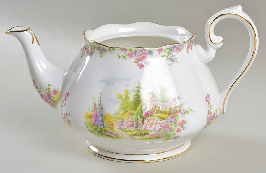 Kentish Rockery Teapot No Lid by Royal Albert-1