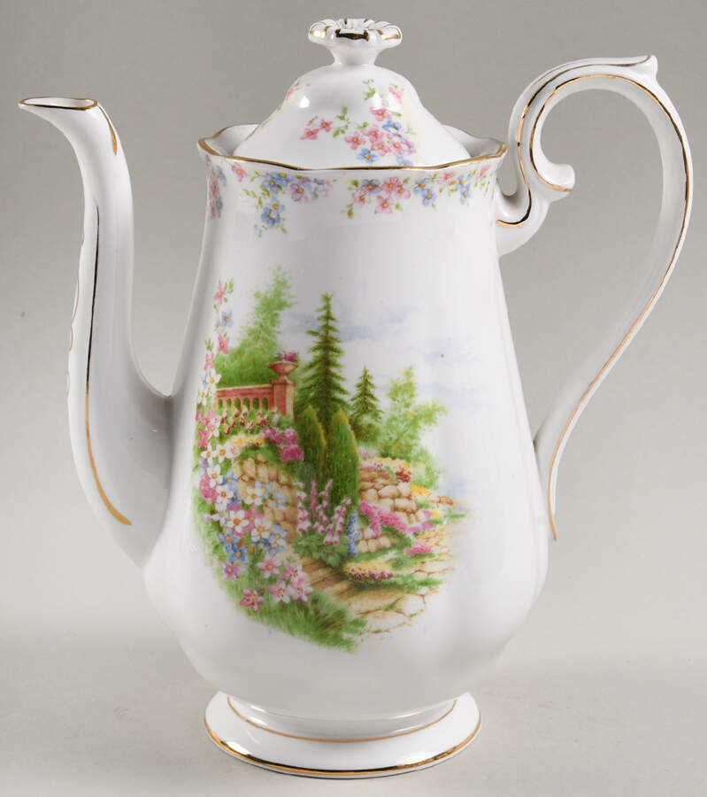 Kentish Rockery Coffee Pot & Lid by Royal Albert-1