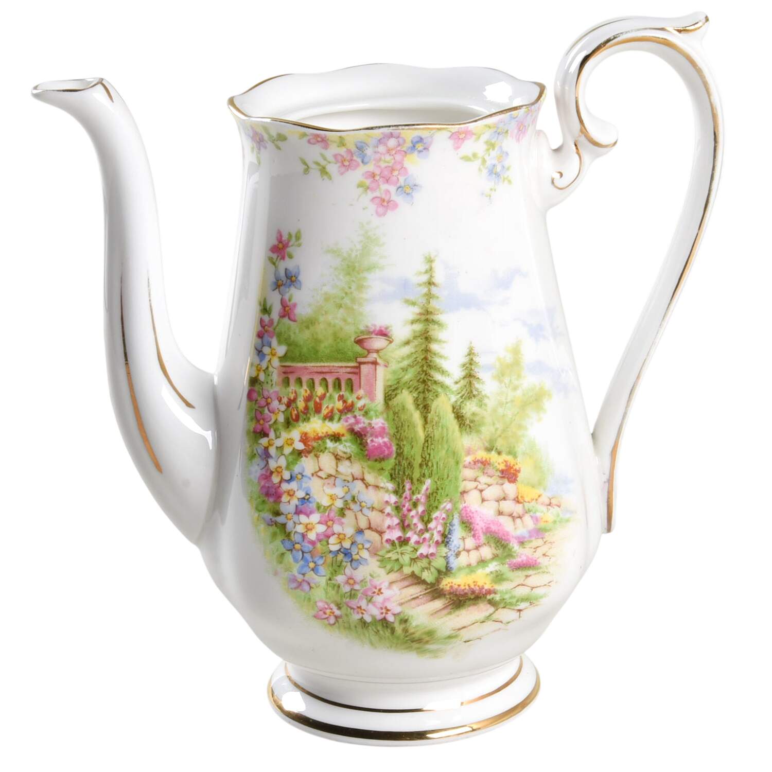 Kentish Rockery Mini Coffee Pot No Lid by Royal Albert-1