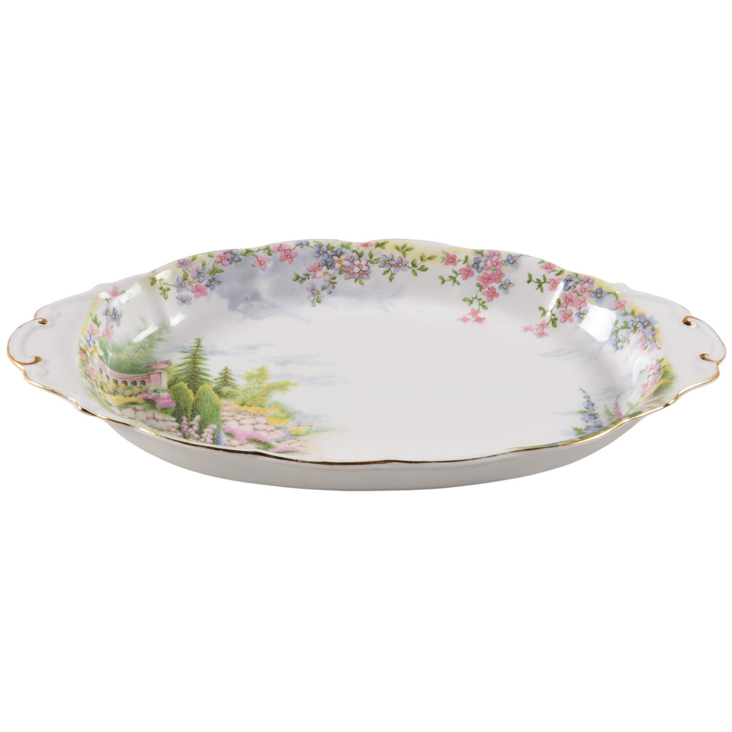 Kentish Rockery Tray for Creamer & Open Sugar by Royal Albert-1