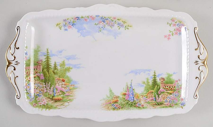 Kentish Rockery Large Sandwich Tray by Royal Albert-1
