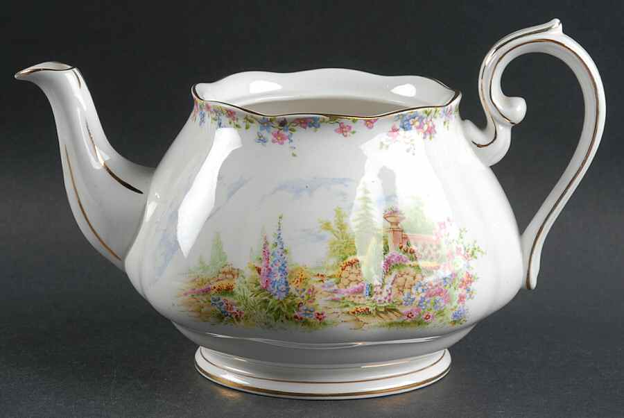 Kentish Rockery Teapot No Lid by Royal Albert-1