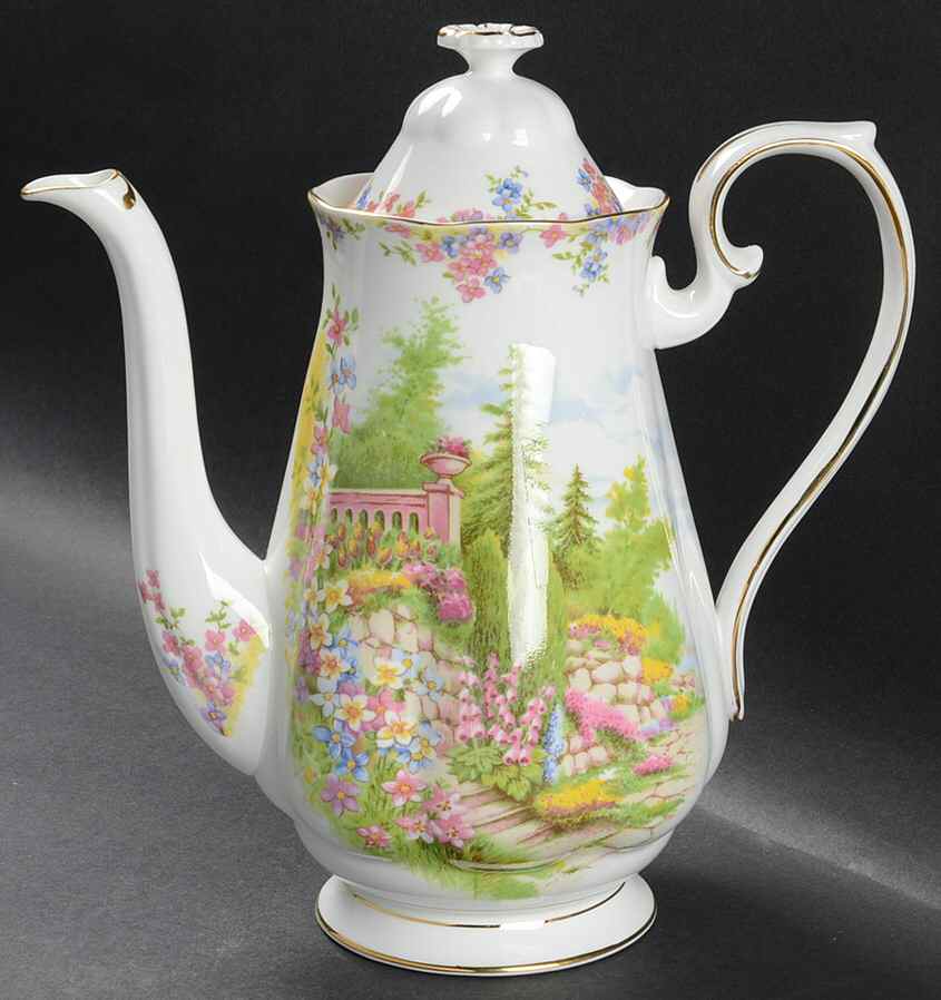 Kentish Rockery Coffee Pot & Lid by Royal Albert-1