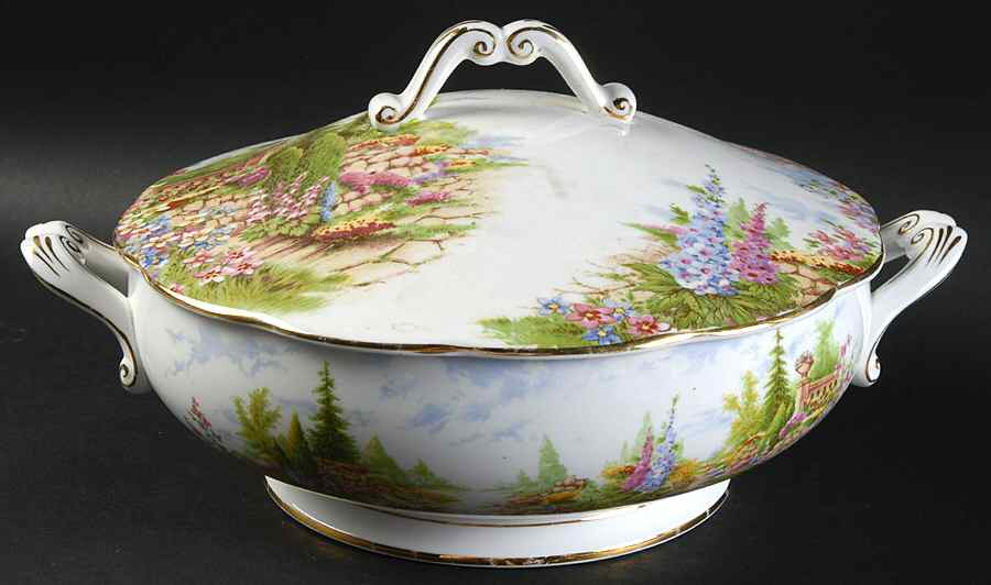 Kentish Rockery Round Covered Vegetable by Royal Albert-1