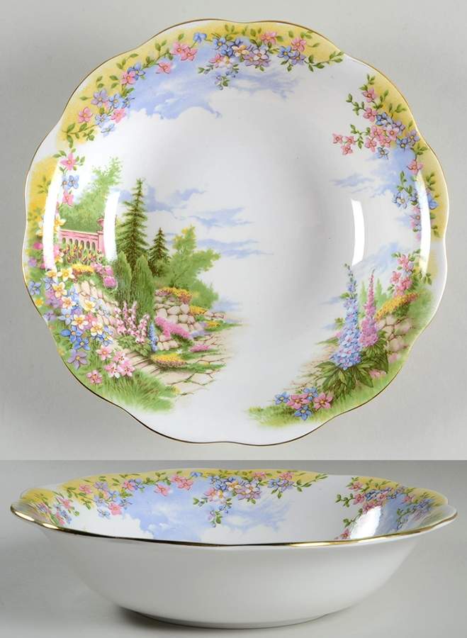 Kentish Rockery 9" Round Vegetable Bowl by Royal Albert-1