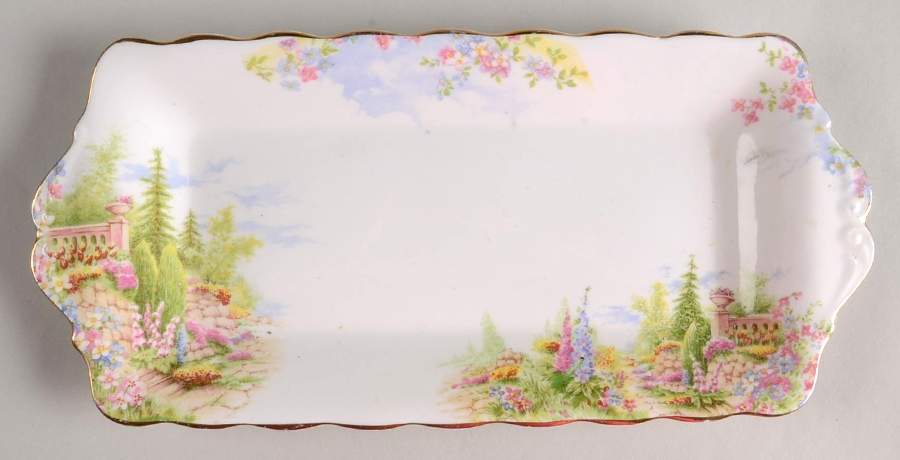 Kentish Rockery Small Sandwich Tray by Royal Albert-1