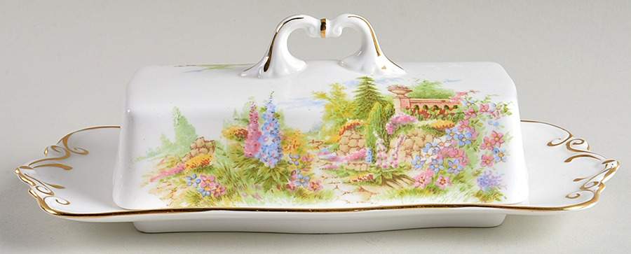 Kentish Rockery 1/4 Lb Covered Butter by Royal Albert-1