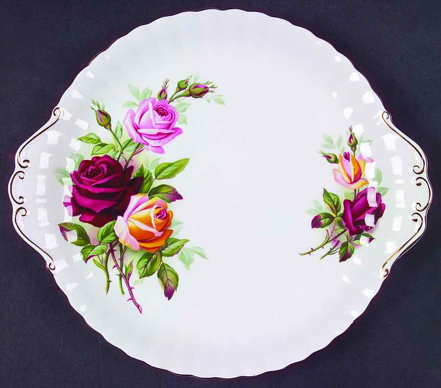 Kings Ransom Handled Cake Plate by Royal Albert-1