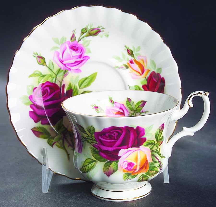 Kings Ransom Footed Cup & Saucer Set by Royal Albert-1