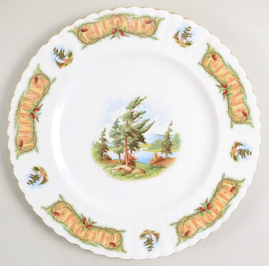 Knotty Pine Dinner Plate by Royal Albert-1