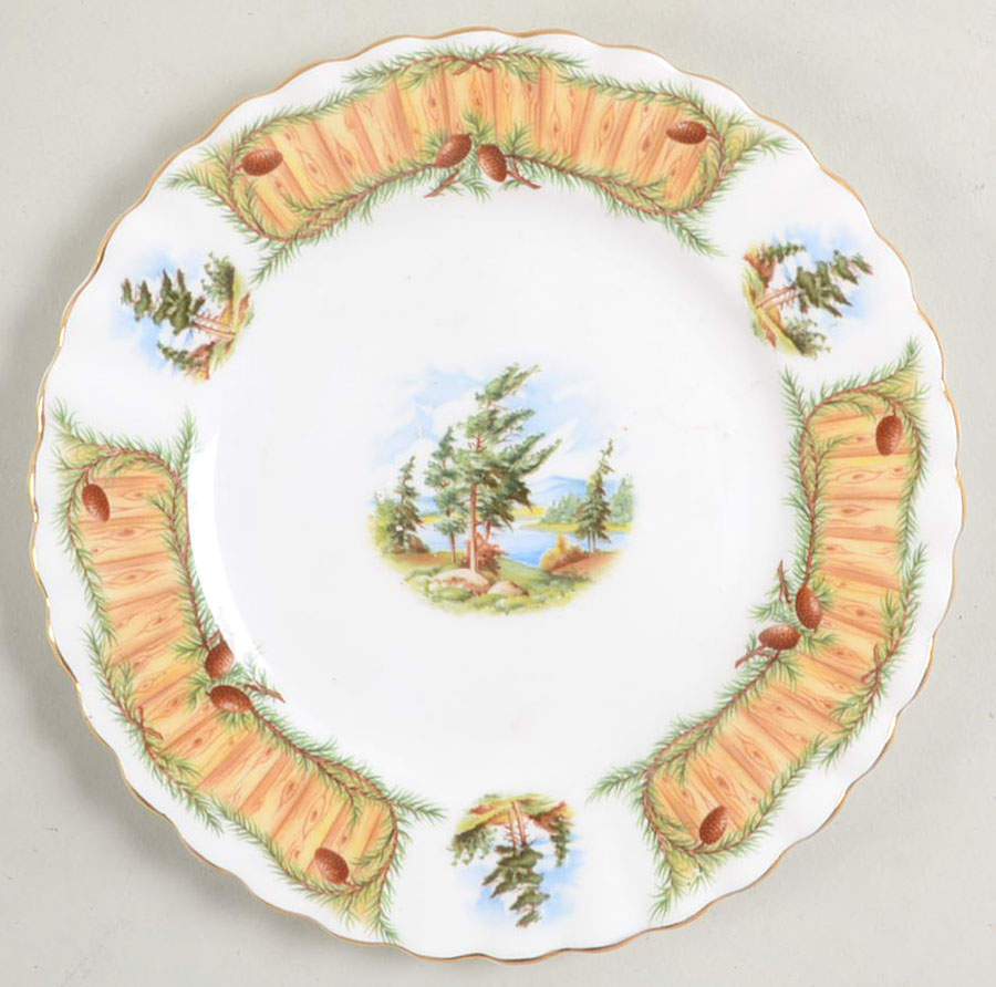 Knotty Pine Bread & Butter Plate by Royal Albert-1