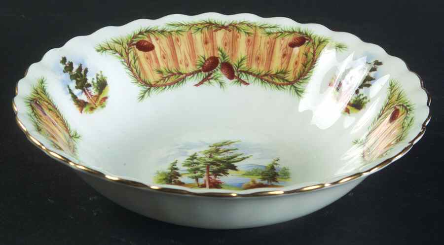 Knotty Pine Fruit/Dessert (Sauce) Bowl by Royal Albert-1