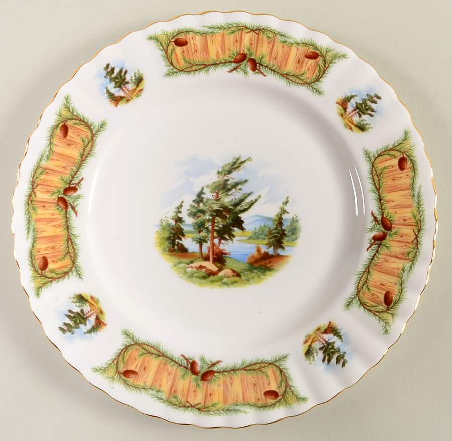 Knotty Pine Salad Plate by Royal Albert-1