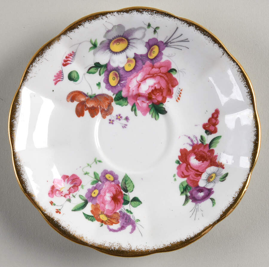 Lady Angela (Sprayed Gold Trim) Flat Cup by Royal Albert-1