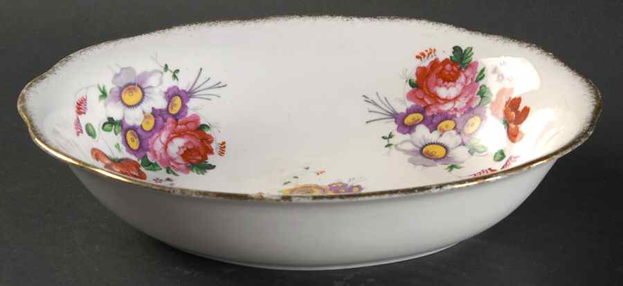 Lady Angela (Sprayed Gold Trim) 8" Oval Vegetable Bowl by Royal Albert-1