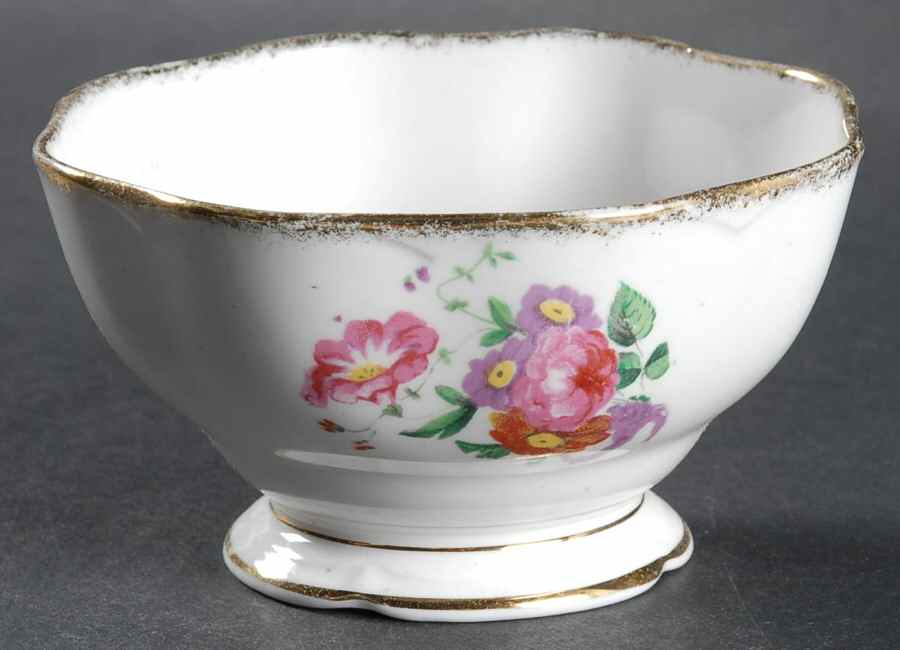 Lady Angela (Sprayed Gold Trim) Mini Open Sugar Bowl by Royal Albert-1