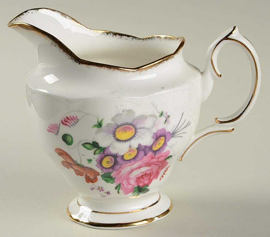 Lady Angela (Sprayed Gold Trim) Creamer by Royal Albert-1