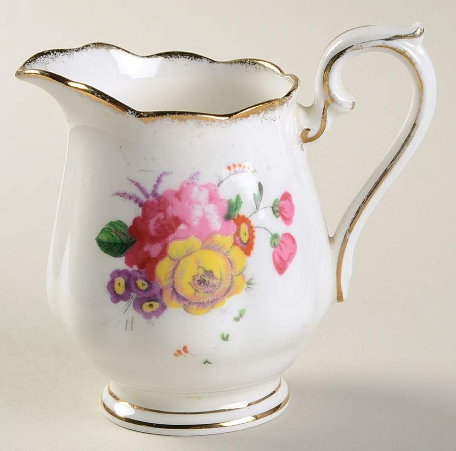 Lady Angela (Sprayed Gold Trim) Mini Creamer by Royal Albert-1