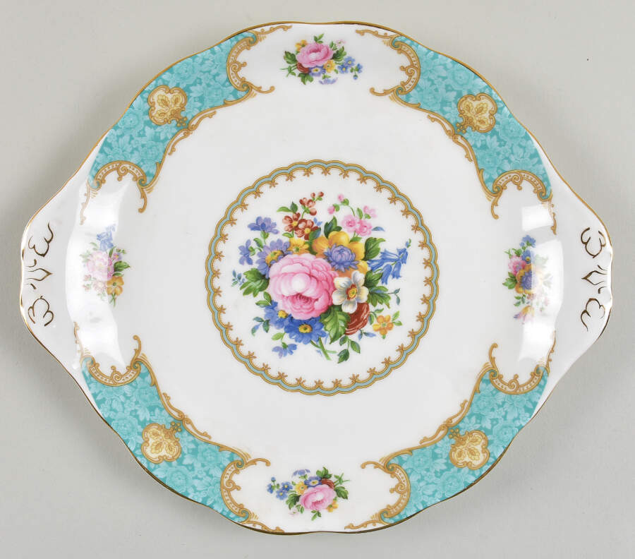 Lady Ascot Handled Cake Plate by Royal Albert-1