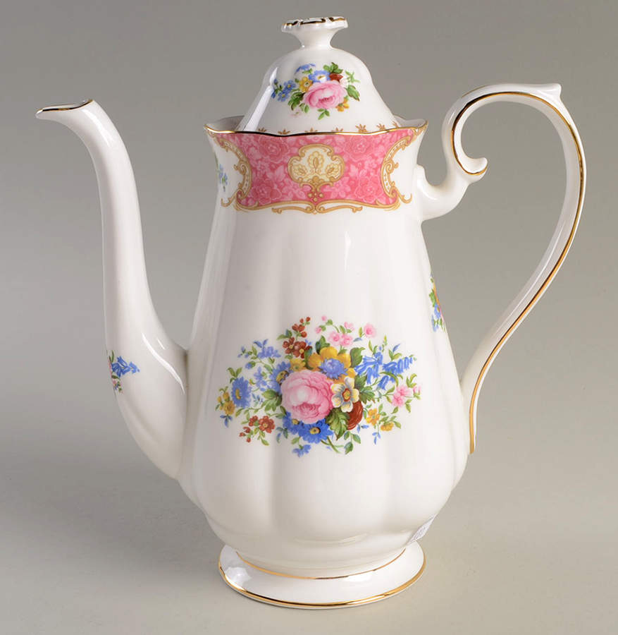 Lady Carlyle Coffee Pot & Lid by Royal Albert-1