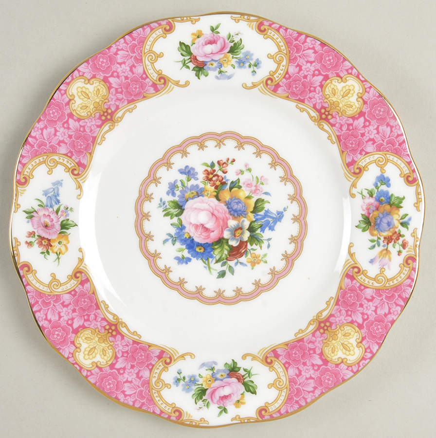 Lady Carlyle Dessert/Pie Plate by Royal Albert-1