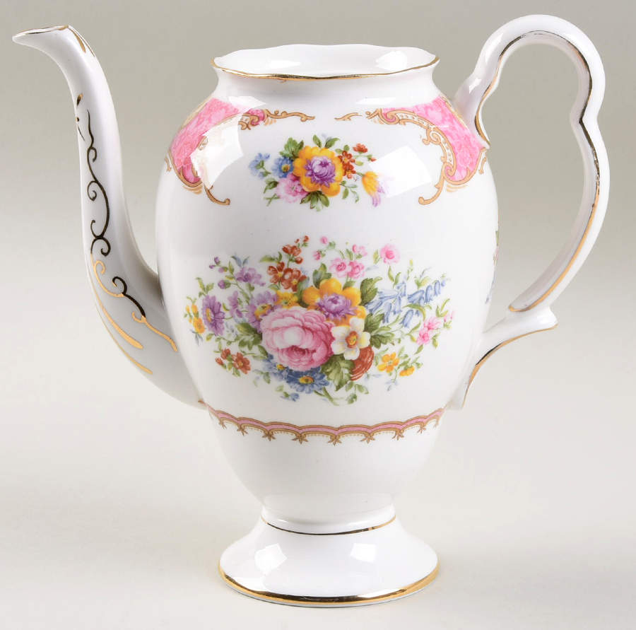 Lady Carlyle Mini Coffee Pot No Lid by Royal Albert-1