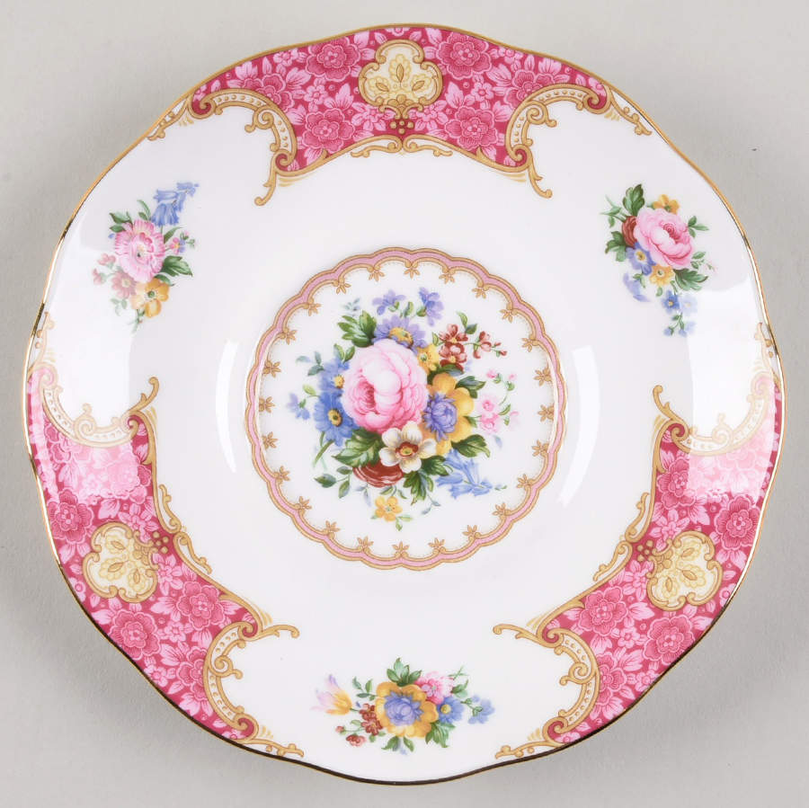 Lady Carlyle Underplate for Round Gravy Boat by Royal Albert-1