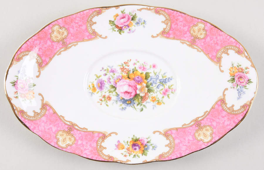 Lady Carlyle Underplate for Gravy Boat by Royal Albert-1